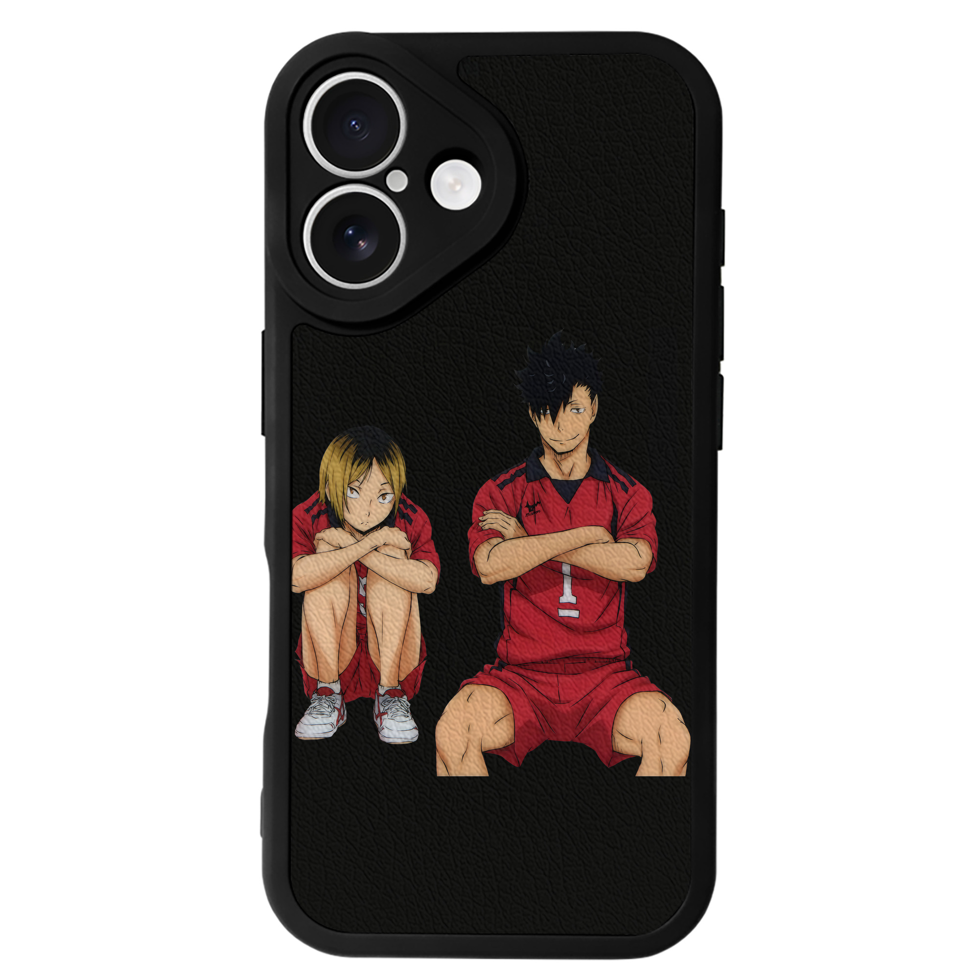 （画像用） ハイキュー!! Haikyu!! 【iPhone 16シリーズ対応】シリコンスマホケース（レザー調） 材質：シリコン